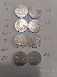 monete Italiane da 10 Lire 