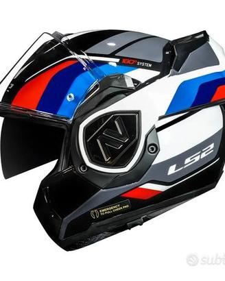 CASCO MOTO ADVANT LS2 RIBALTABILE A 180 GRADI TG.X