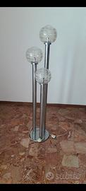 Lampada da terra in metallo cromato anni 70