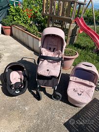TRIO PASSEGGINI CAM BIMBA COLOR ROSA