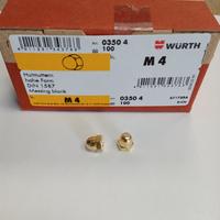 N.500 dadi ciechi M4 ottone nuovi