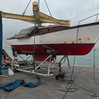 Barca d'epoca passera Pineda cantiere Deltin