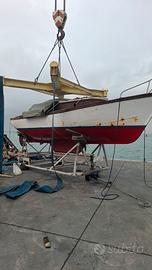 Barca d'epoca passera Pineda cantiere Deltin