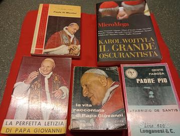 Papa Giovanni, Paolo VI, Woytila, e padre pio