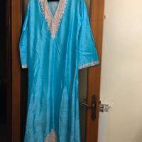 Caftano da Kashmir in pura seta