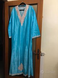 Caftano da Kashmir in pura seta