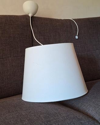 Lampada a sospensione bianca – forma a campana (45