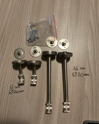 Bastoni per tendaggi + finale + staffe