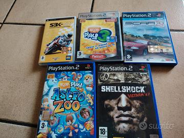 Lotto di   videogiochi per PlayStation 2 e PSP. nu