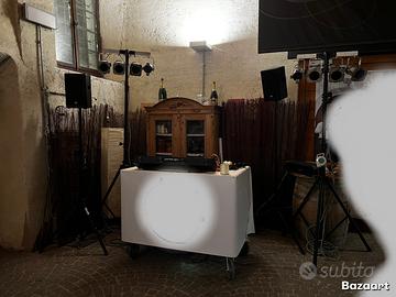 Attrezzatura DJ/Eventi: Impianto Audio, Luci, ecc.