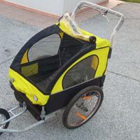 Carrello appendice bici, cani o bambini