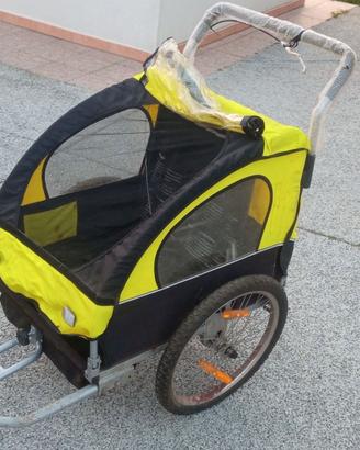 Carrello appendice bici, cani o bambini