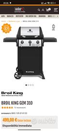 barbecue a gas broil king gem 310