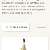 Tana pensile altalena la siesta