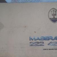 Maserati biturbo 222/422 uso/manutenzione 
