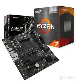 Bundle AMD RYZEN 7 5700G + Scheda Madre Am4 NUOVO