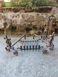 accessori in ferro battuto per camino 