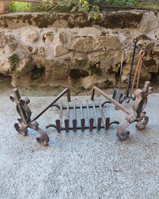 accessori in ferro battuto per camino 