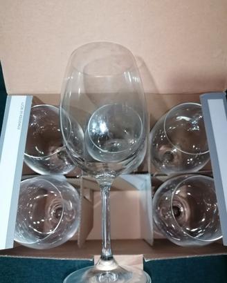 Set 6 Calici  Bohemia glass 450 ml nuovi