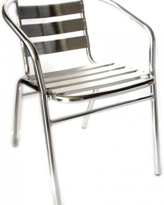Sedie alluminio impilabili x 6 PZ.