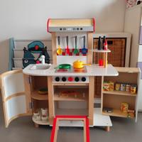 Cucina in legno HAPE E8018 con Accessori 