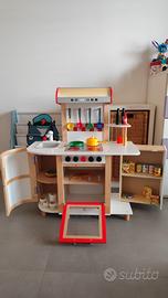 Cucina in legno HAPE E8018 con Accessori 