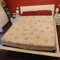 LETTO MATRIMONIALE CON RETE A DOGHE 