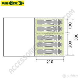 Prodotto: 26788 - TENDA DA CAMPEGGIO WIGWAM 5 0102996N - BRUNNER