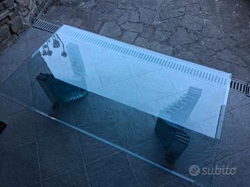 Tavolo da fumo in cristallo