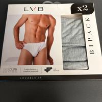 2 slip uomo Lovable grigio misura 7