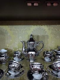 Set tè caffè vintage Space Age Bavaria argento 