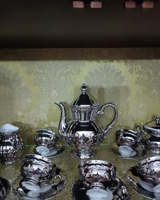 Set tè caffè vintage Space Age Bavaria argento 