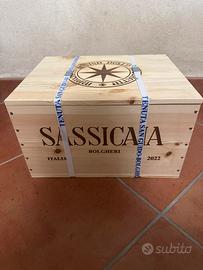 Sassicaia cassa da 6 sigillata