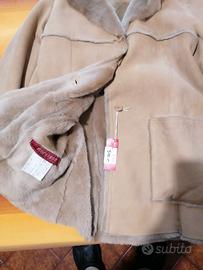 Nuovo montone shearling scamosciato