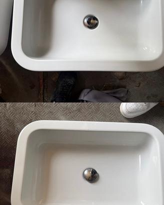 Coppia Lavabi da Appoggio in Ceramica