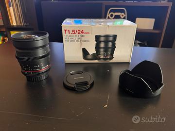 Samyang  24mm T1.5 VDSLR