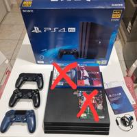 Ps4 Pro 1tb + 3 joypad + 1 gioco