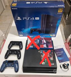 Ps4 Pro 1tb + 3 joypad + 1 gioco