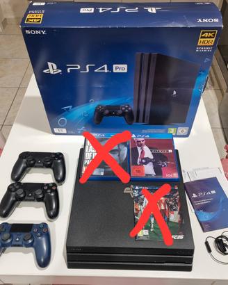 Ps4 Pro 1tb + 3 joypad + 1 gioco