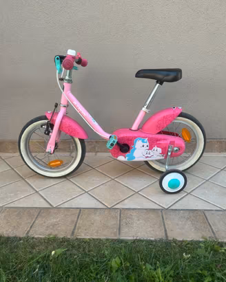 Bici B’TWIN 14” bimba con rotelle
