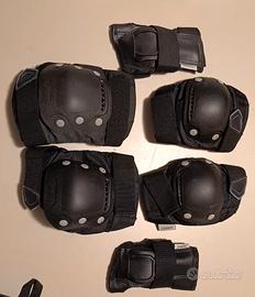 kit protezione per skateboard, bici, roller