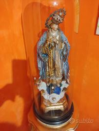 Campana di vetro con statua  dell'Immacolata