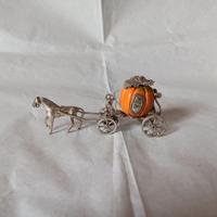 Modellino carrozza di Cenerentola in argento