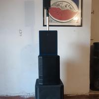 Impianto audio dj sistema casse line array attive