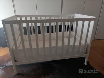 Lettino bianco 60x120 IKEA SUNDVIK