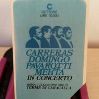 CIMELIO BIGLIETTO PAVAROTTI AND FRIENDS 
