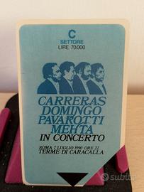 CIMELIO BIGLIETTO PAVAROTTI AND FRIENDS 