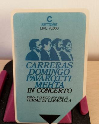 CIMELIO BIGLIETTO PAVAROTTI AND FRIENDS 