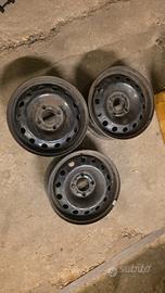 4 cerchi in ferro '14 piu 1 scorta 4x110 cod/1cf