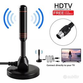 AntennaTV Portatile Uso Interno Digitale Terrestre